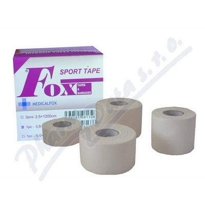 FOX SPORT TAPE tejpovací páska visk.2.5cmx12m 2ks