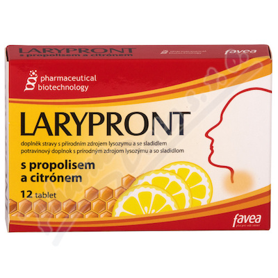 Favea Larypront s propolisem a citrónem tbl.12