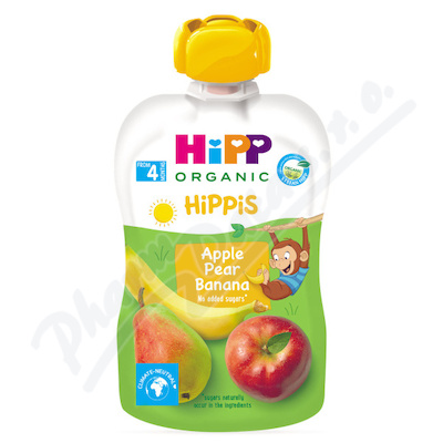 HiPP Hippis Jablko-Hruška-Banán BIO 4m 100g
