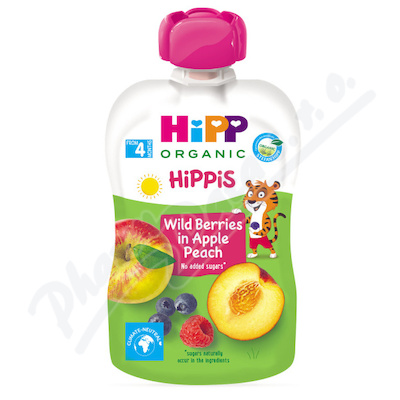 HiPP 100% ovoce BIO Jablko-Broskev-Lesní ov. 100g
