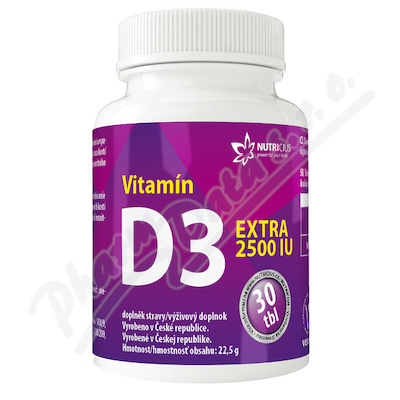 Nutricius Vitamín D3 EXTRA 2500IU 30 tablet