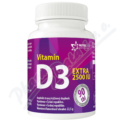 Nutricius Vitamín D3 EXTRA 2500IU 90 tablet
