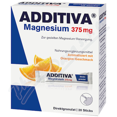 Additiva Magnesium 375mg granulát pomeranč 20x1.3g