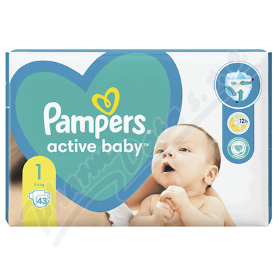Pampers Active Baby 1 Newborn 2-4kg 43ks