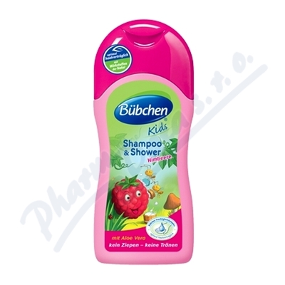 Bübchen šampon a sprch.gel pro děti malina 50ml