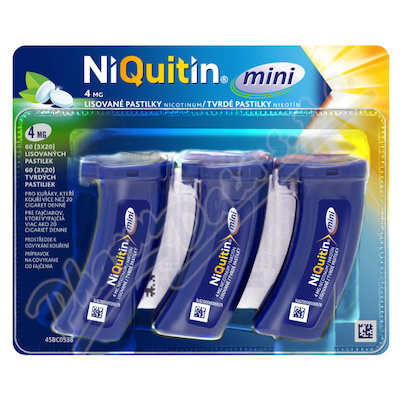 Niquitin mini 4 mg pas.cmp. 3 x 20 ks