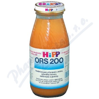 HiPP ORS 200 Mrkvovo-rýžový odvar 4m 200ml